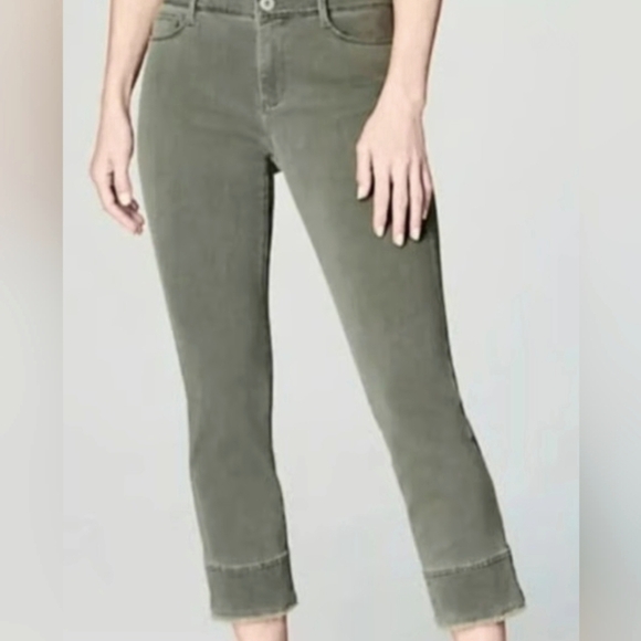 J. Jill Pants - J. Jill Gray Authentic For Cropped Raw Hem Pants Size 8 Petite